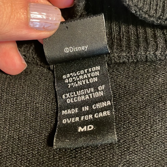 Minnie Mouse Rock the Dots Keyhole Long Sleeve Sweater NWT Size Medium - Picture 4 of 5